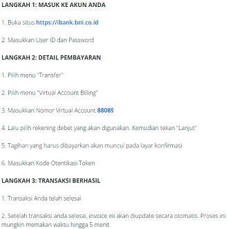 Pembayaran via Bersama