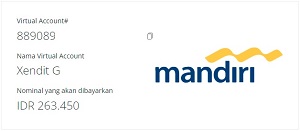 Pembayaran via Mandiri